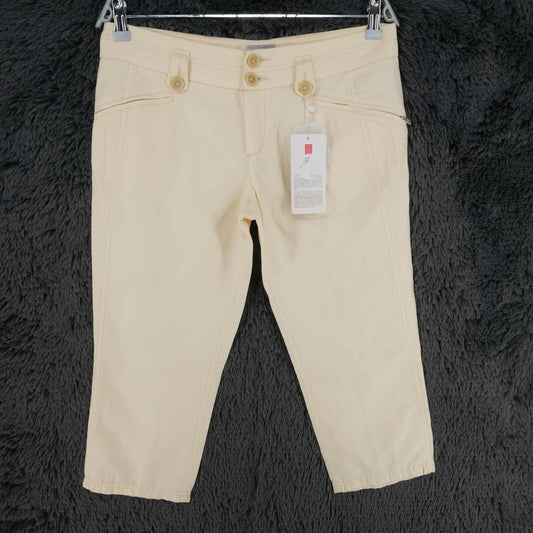 STEFANEL Beige Capri Pants Size EU 34 38 40 UK 4 8 10 US 2 6 8