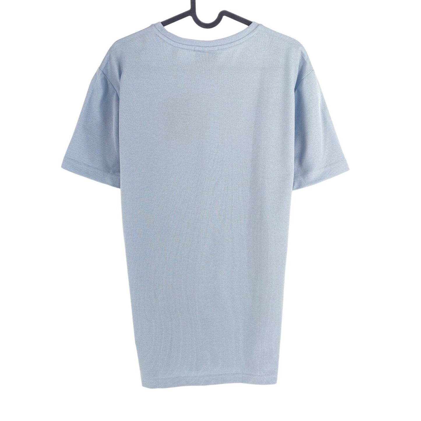 GANT Men Light Blue Slim Fit Pique Crew Neck Short Sleeve T Shirt Size L