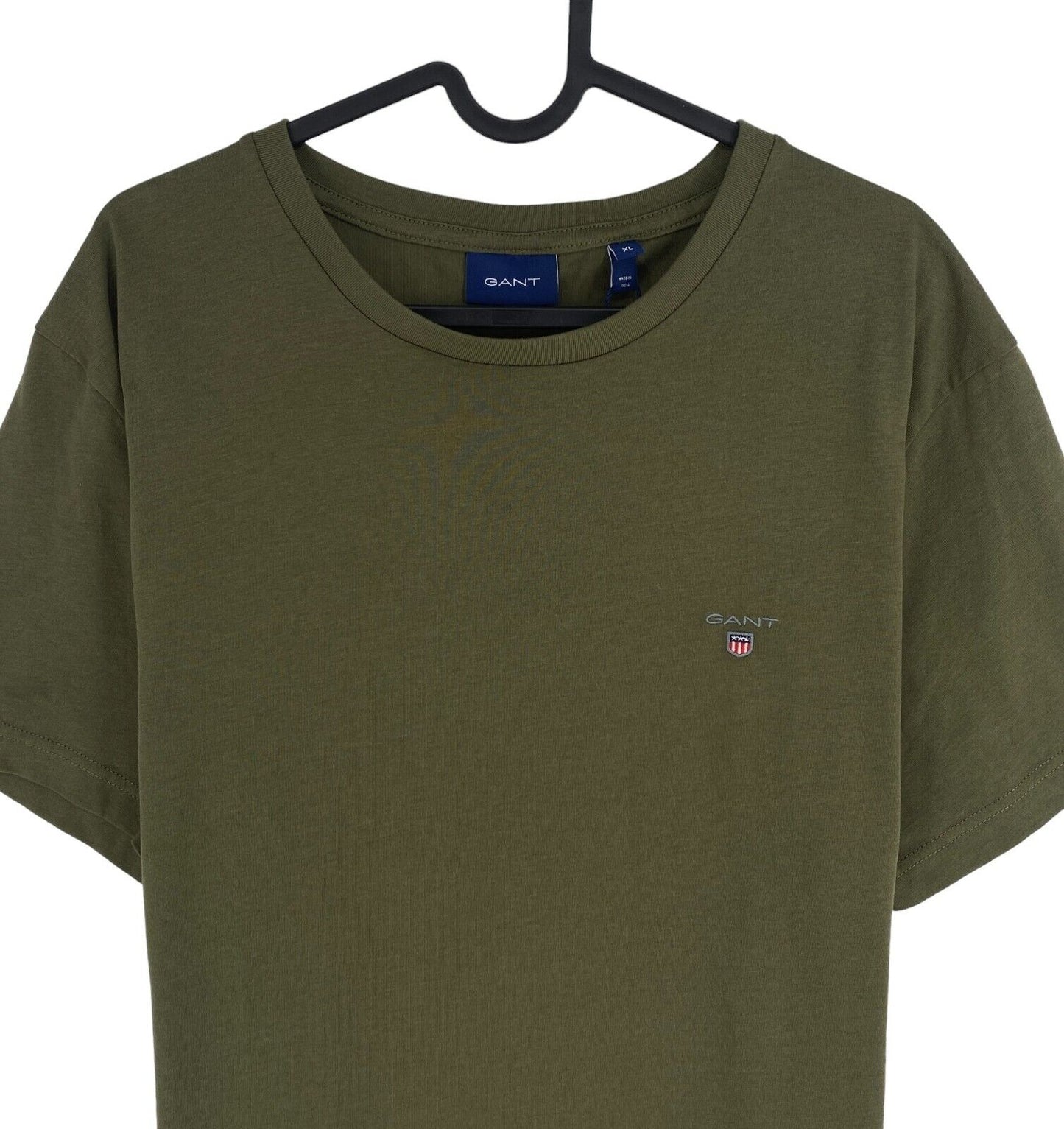 GANT Men Dark Green Original Crew Neck Short Sleeves T Shirt Size XL