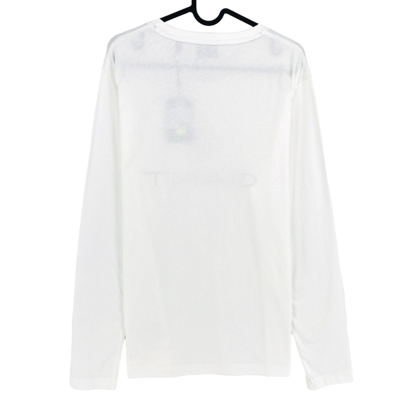 GANT T-shirt à manches longues et col rond blanc Lock Up taille L