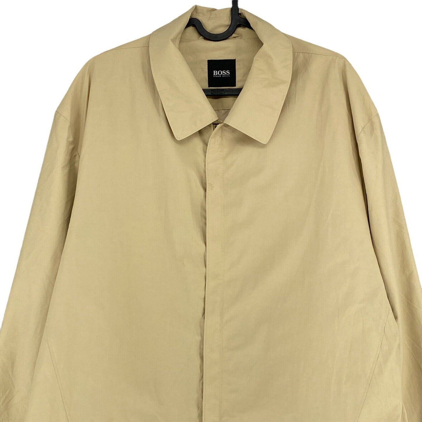 HUGO BOSS Beige Cotton Blend Trench Coat Size EU 52 UK/US 42