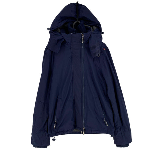 SUPERDRY Original Windcheater, Marineblau, Kapuzenjacke, Größe S