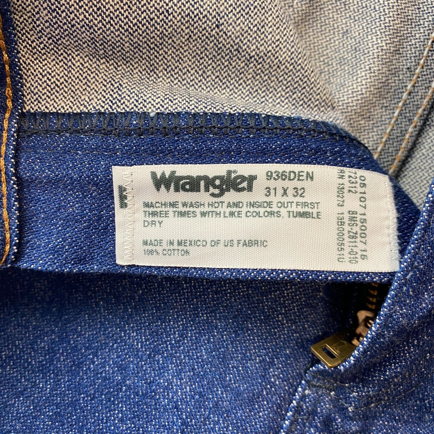 Wrangler Blue Retro Slim Fit Heavy Weight Denim Jeans W31 L32