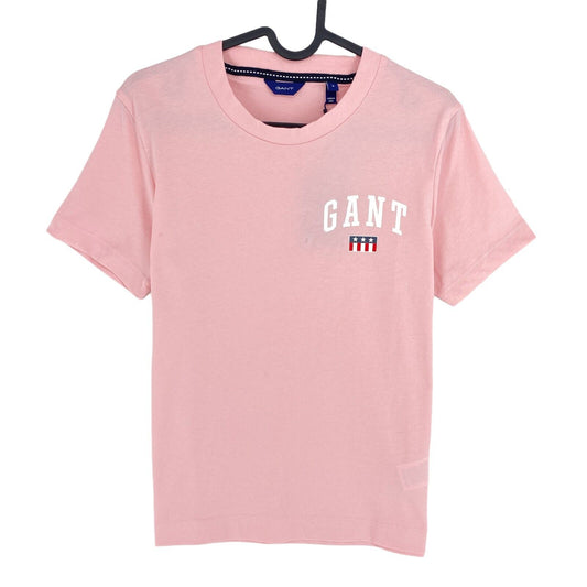 GANT Pink Tag Rundhals-T-Shirt Größe S