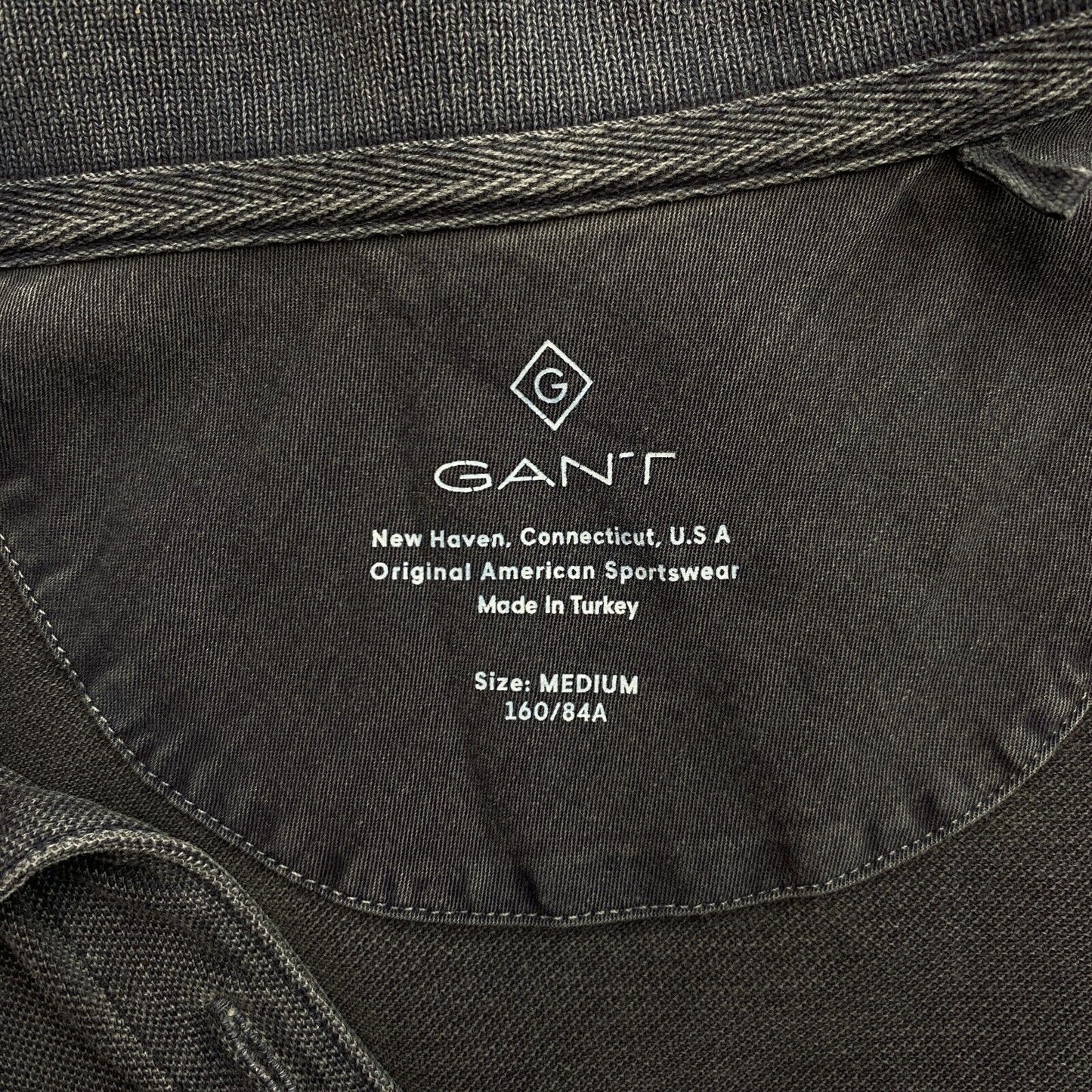 GANT – Poloshirtkleid aus Piqué, sonnenverblasst, Blau, Größe M