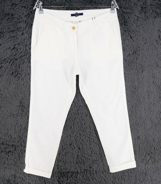 GANT Pantalon chino slim fit d'été blanc Taille EU 38 UK 12 US 8