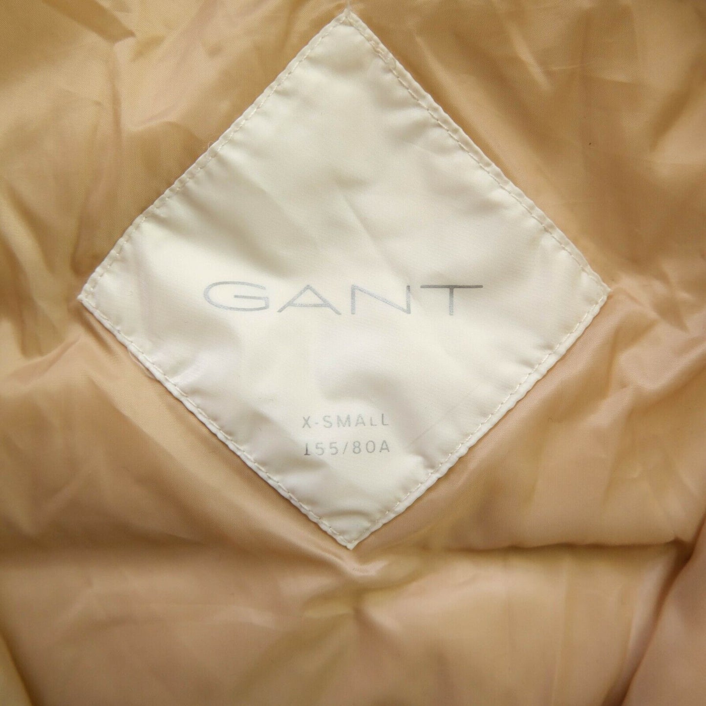 GANT White Puffer Down Fill Coat Size XS