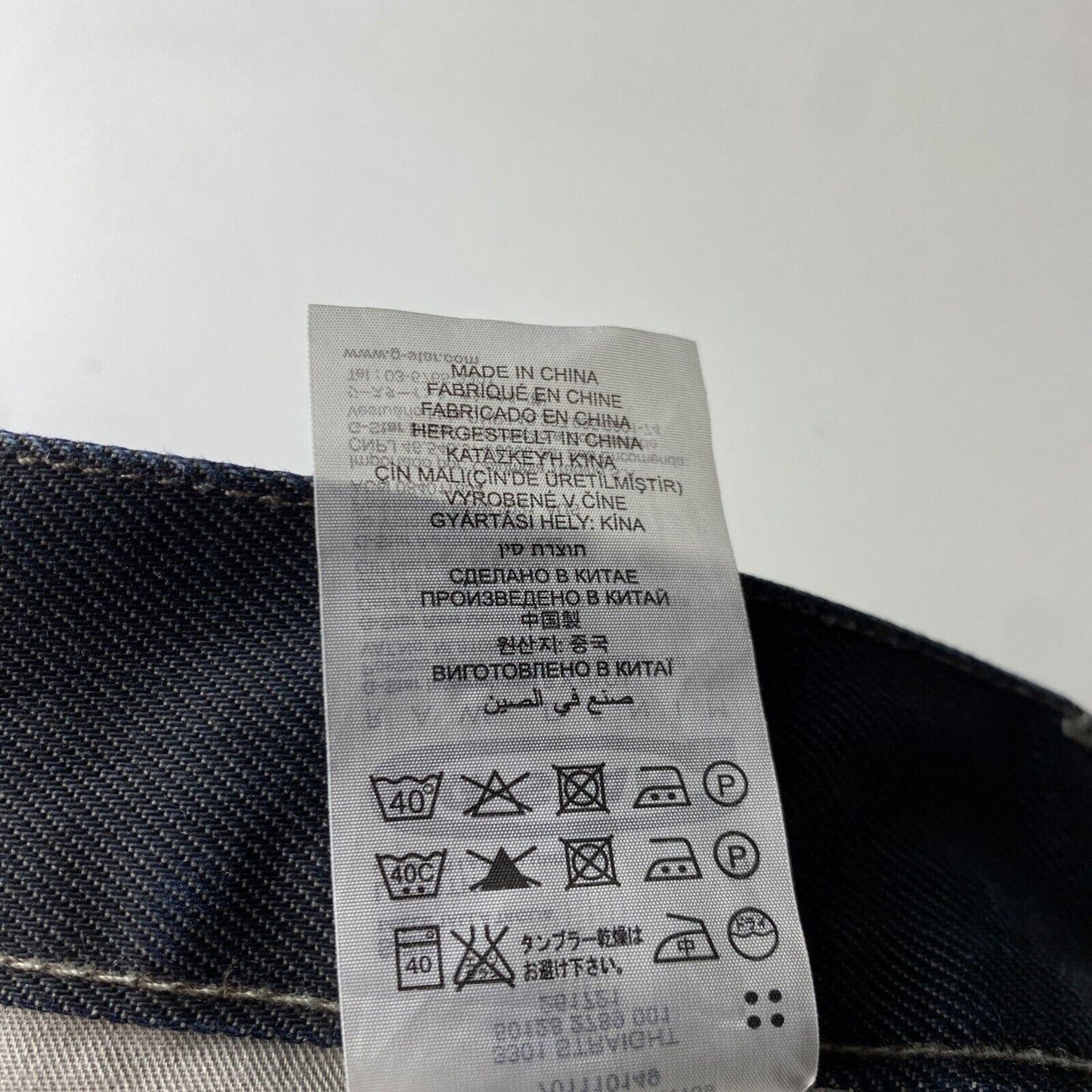 G-STAR 3301 Schwarze Jeans mit normaler gerader Passform, W30 L30