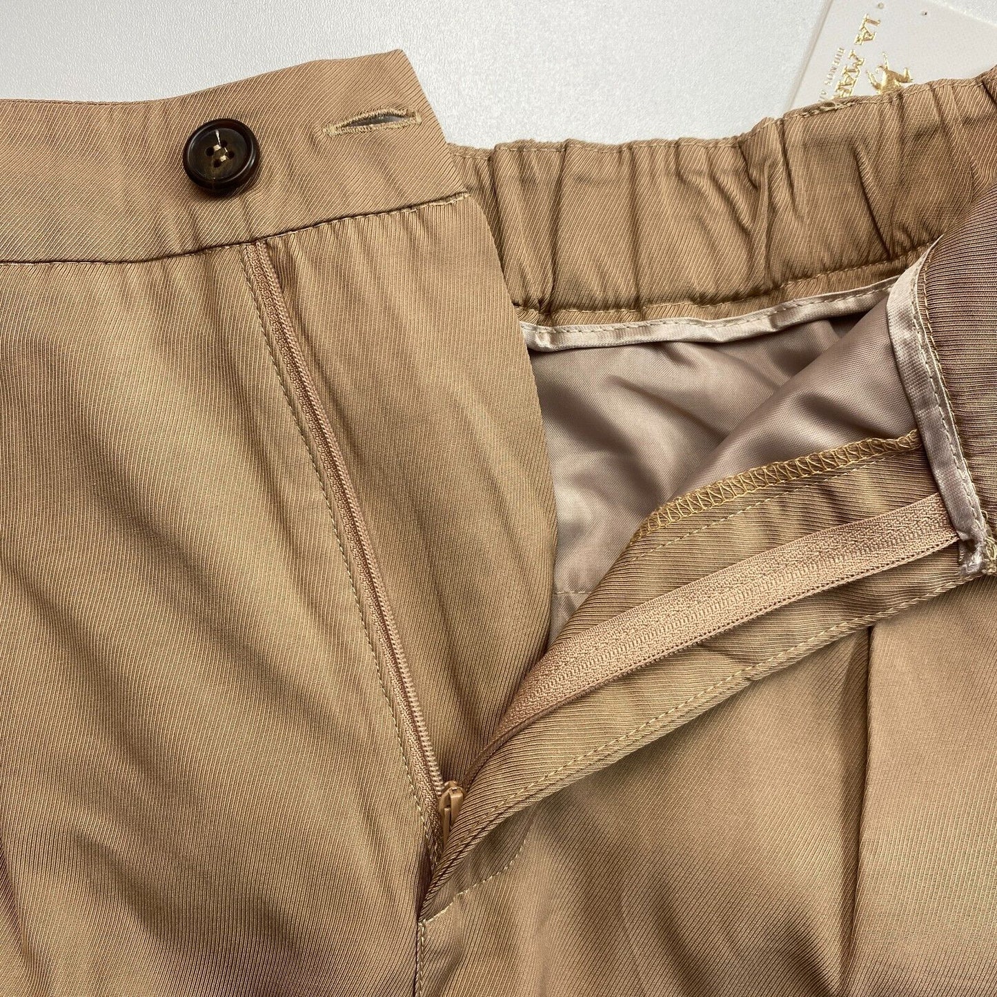 LA MARTINA Brown Viscose Twill Cargo Trousers Pants Size W29