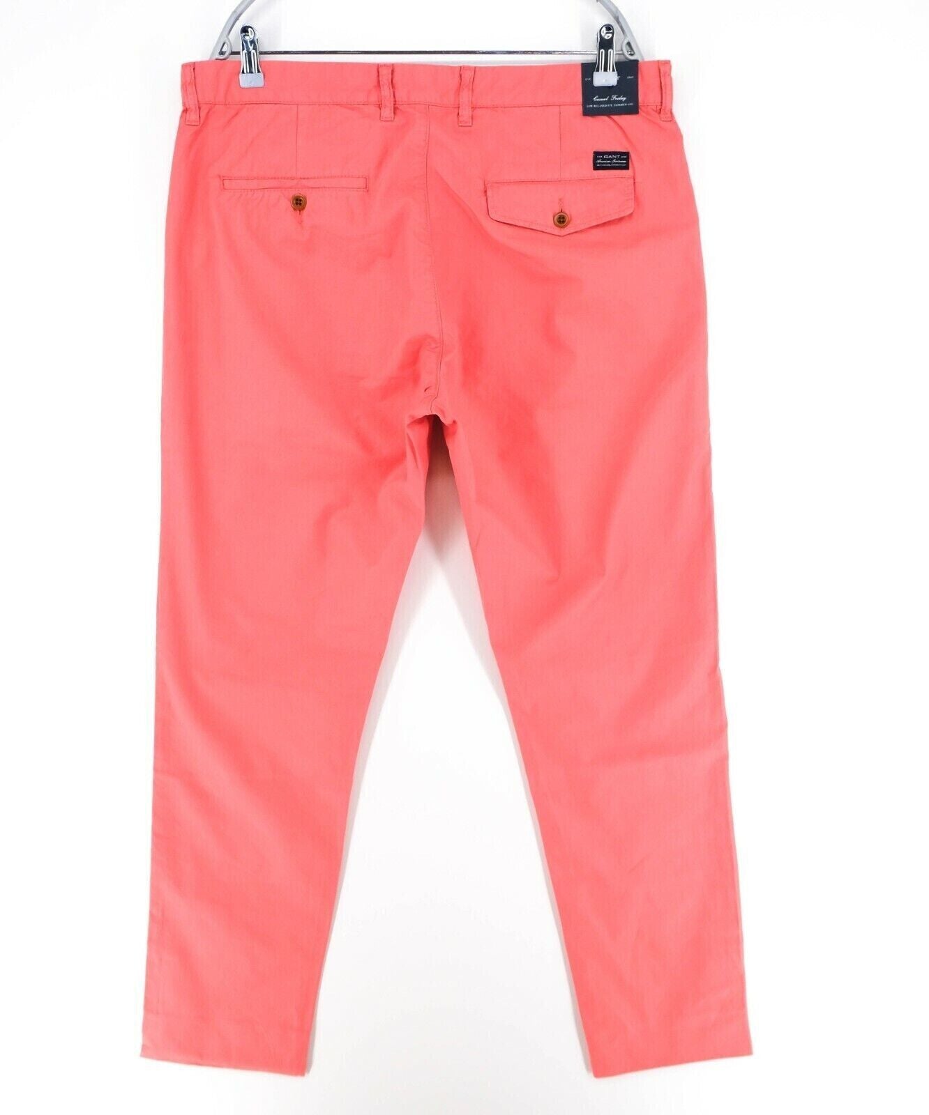 GANT Pink Casual Friday Summer Relaxed Tapered Fit Chino Pants Trousers W35 L34