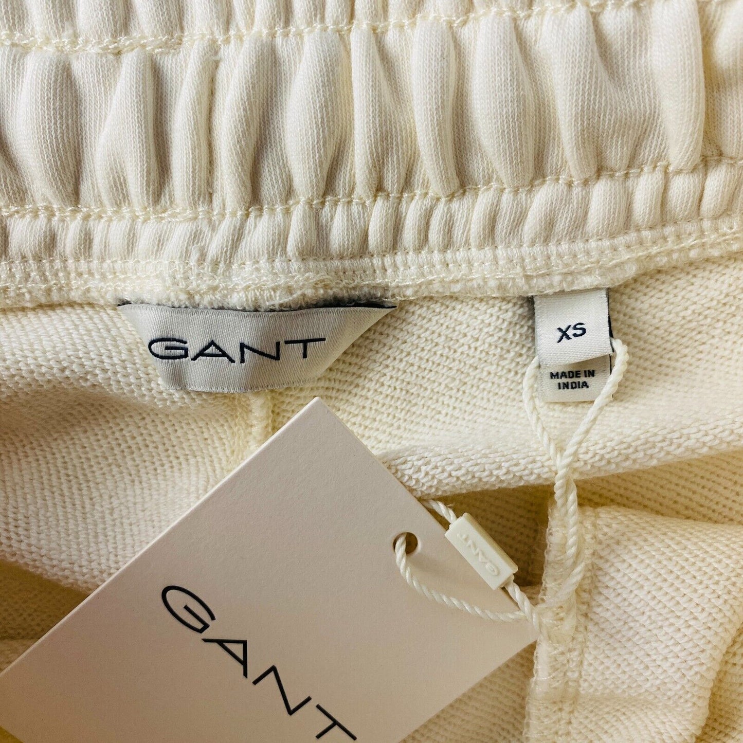 GANT Women Light Beige Regular Fit Sweatpants Trousers Size XS