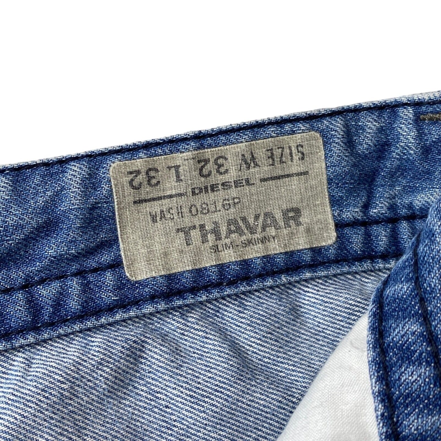 Diesel THAVAR Blue Slim Skinny Fit Distressed Jeans W32 L32