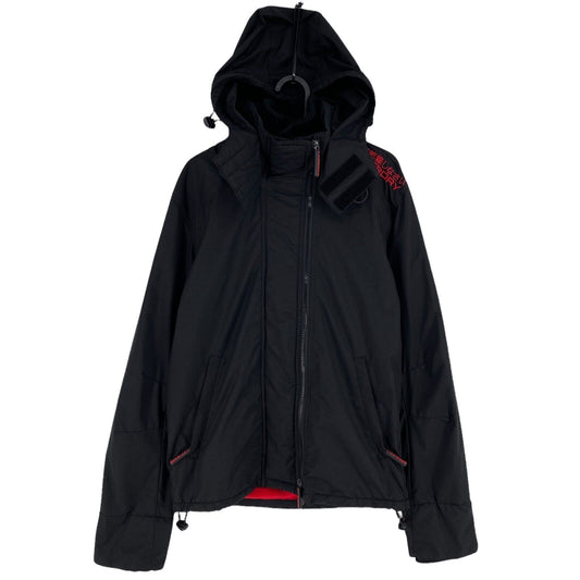 SUPERDRY The Windcheater Black Hooded Jacket Size S