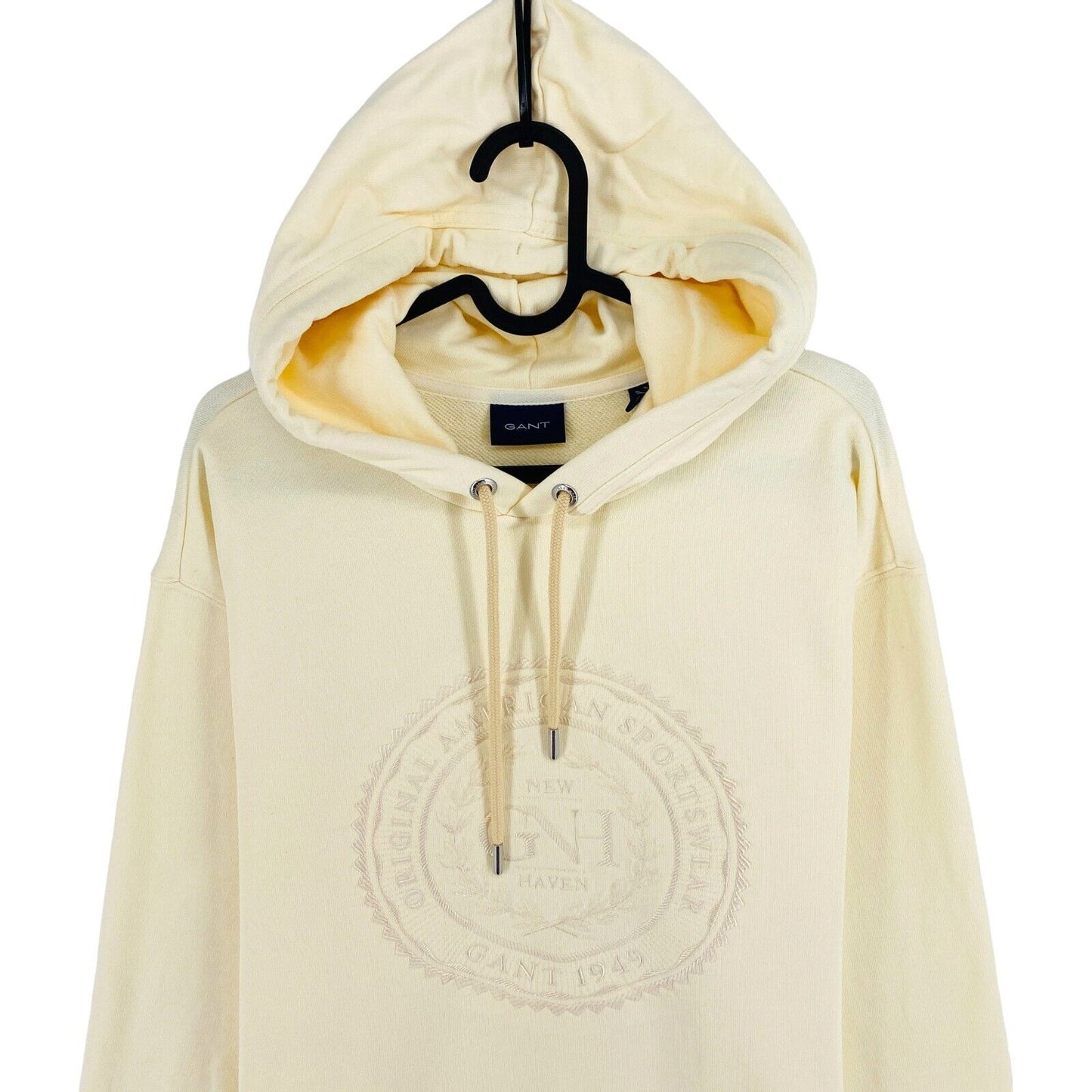 GANT Beige Logo Hoodie Sweater Jumper Size M