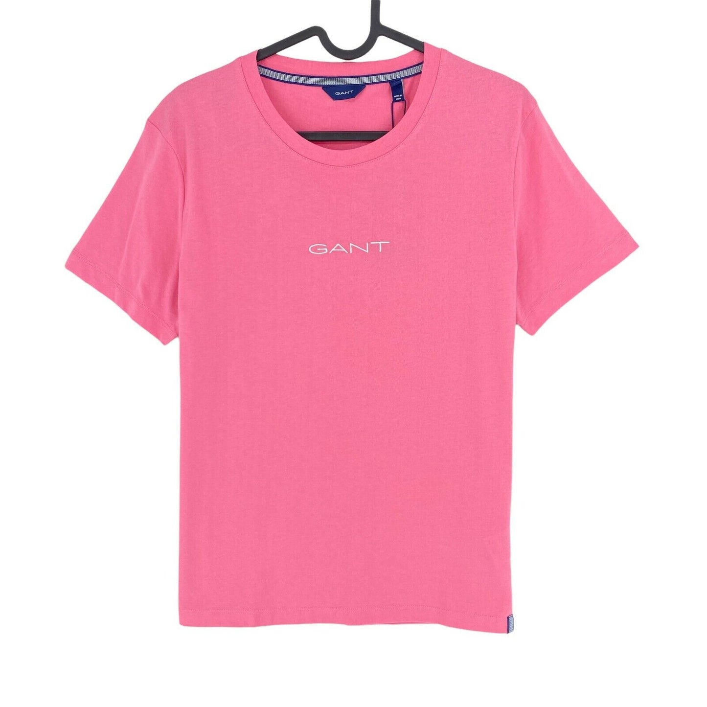 GANT T-Shirt mit Rundhalsausschnitt und 13 Streifen, Rosa, Größe S