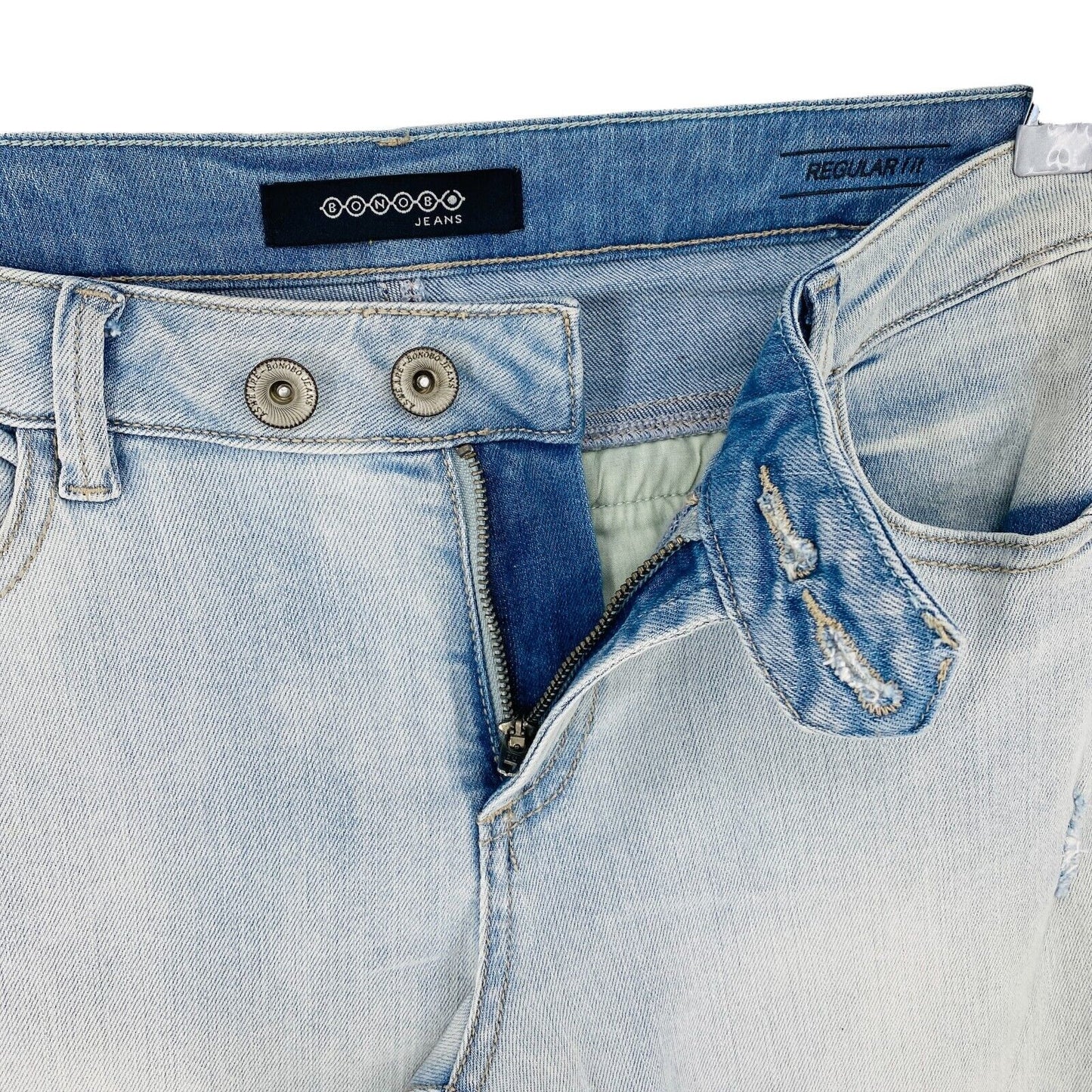 BONOBO Jeans mit geradem Bein, hellblau, Baumwollmischung, Größe 40 W31 L34