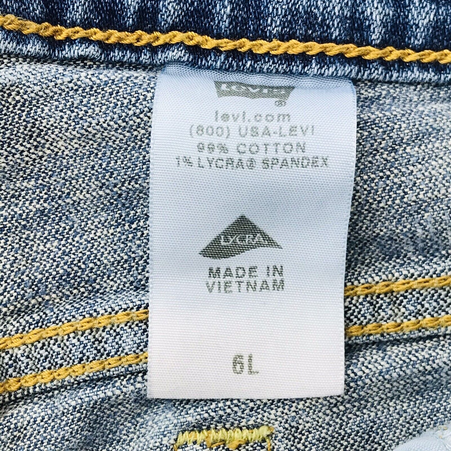 Vintage Levi's 515 Damen Blau Regular Bootcut Fit Moms Jeans 6 L / W30 L35