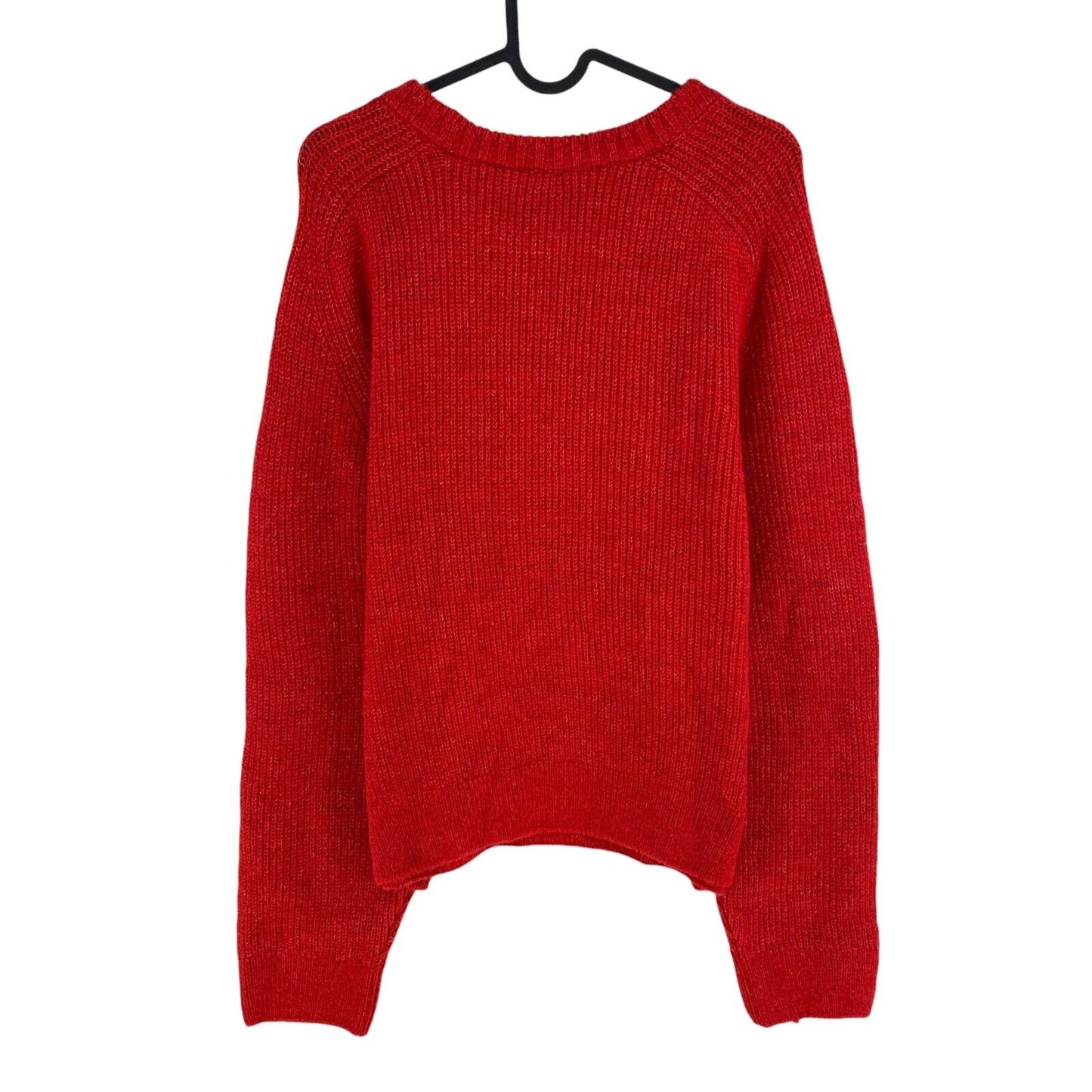 NAF NAF Women Red Crew Neck Jumper Sweater Size XL