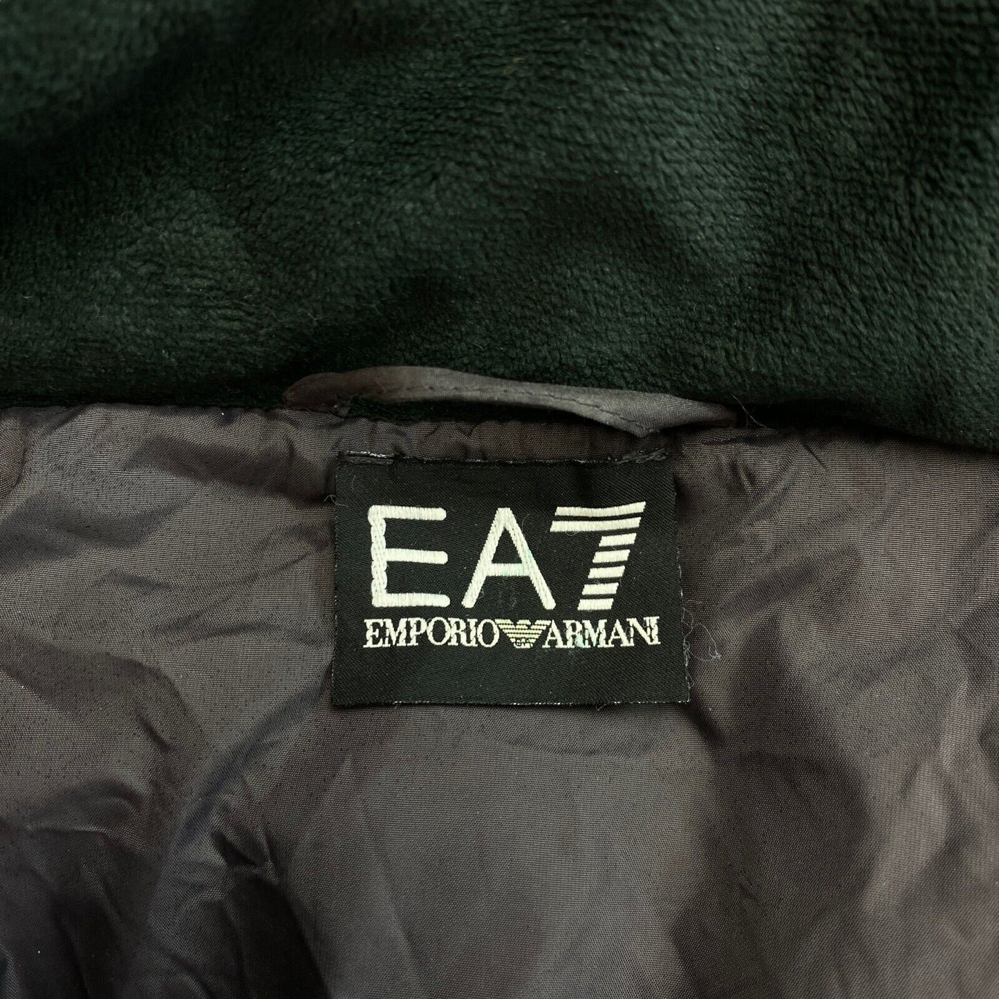 Emporio Armani Gris Foncé Ceinturé À Capuche Doudoune Manteau Taille L