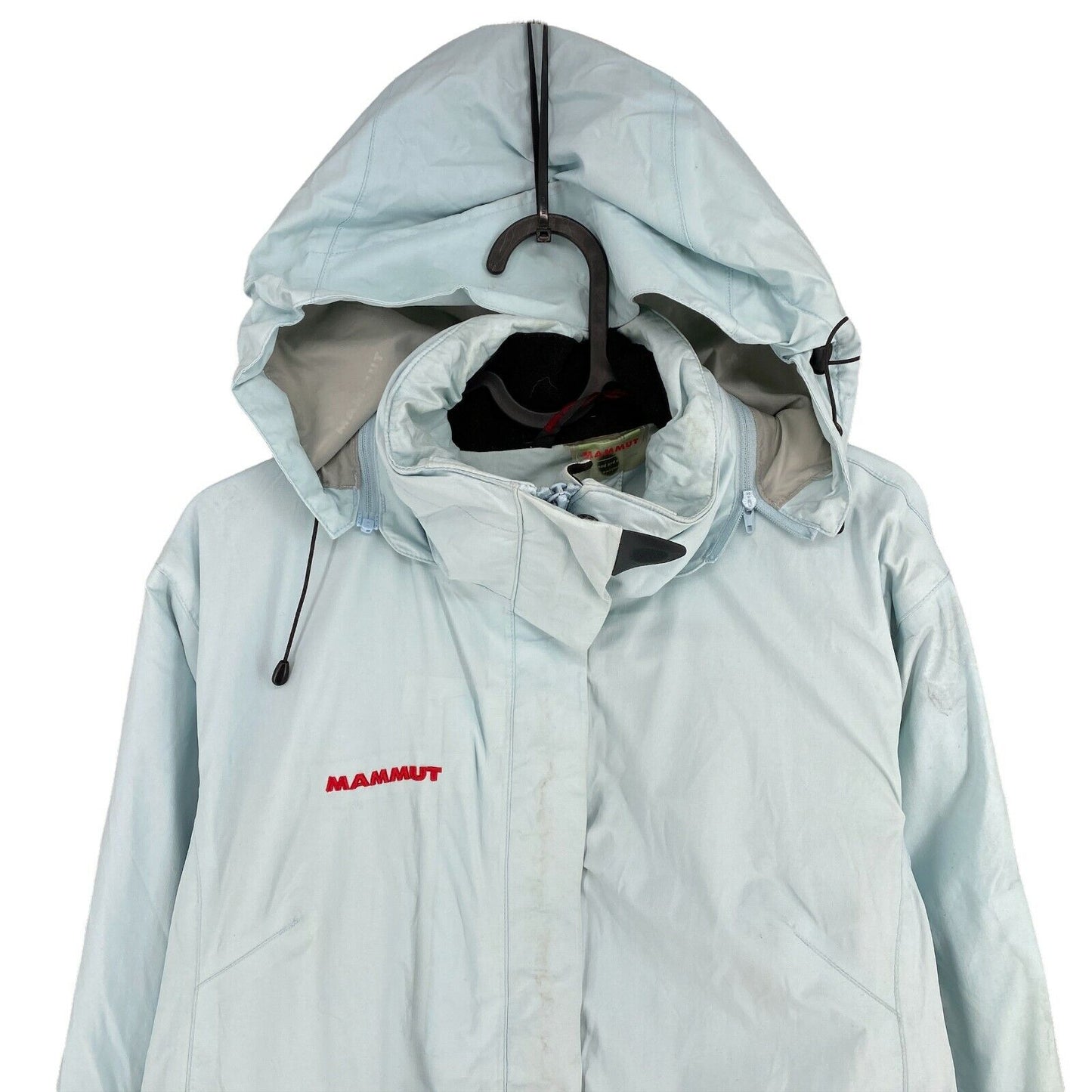 MAMMUT DRYTECH Light Blue Hooded Jacket Size S