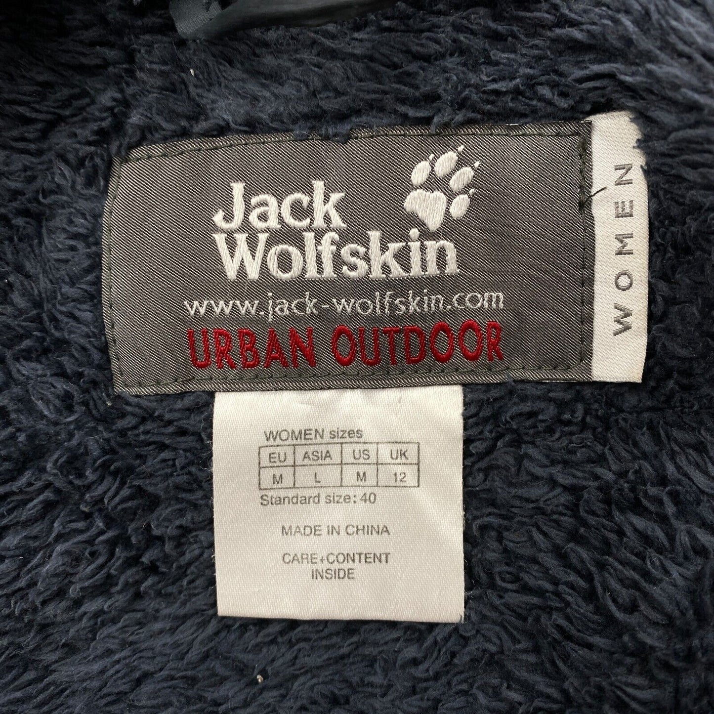 Jack Wolfskin Urban Outdoor Texapore Dark Brown Parka Jacket Coat Size M