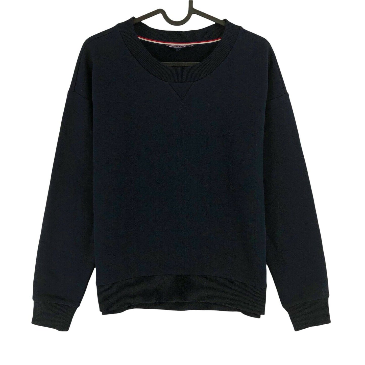 TOMMY HILFIGER Pullover mit Rundhalsausschnitt, Marineblau, 100 % Baumwolle, Größe S