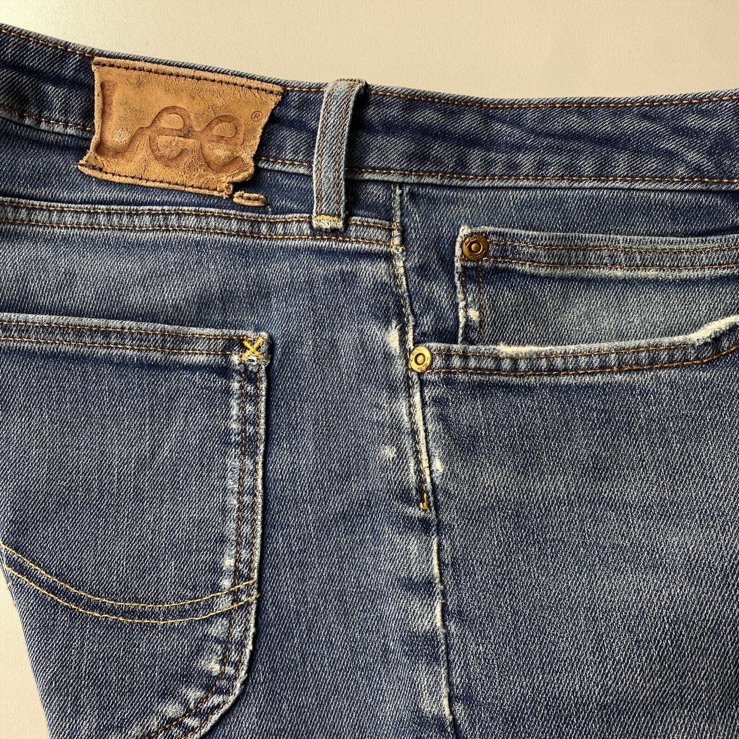 Lee MALONE Jeans in Skinny-Fit, Stretch, Blau, Größe W33 L28