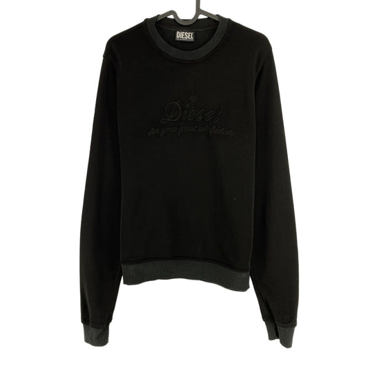 DIESEL Black Crew Neck Sweater Jumper Size S