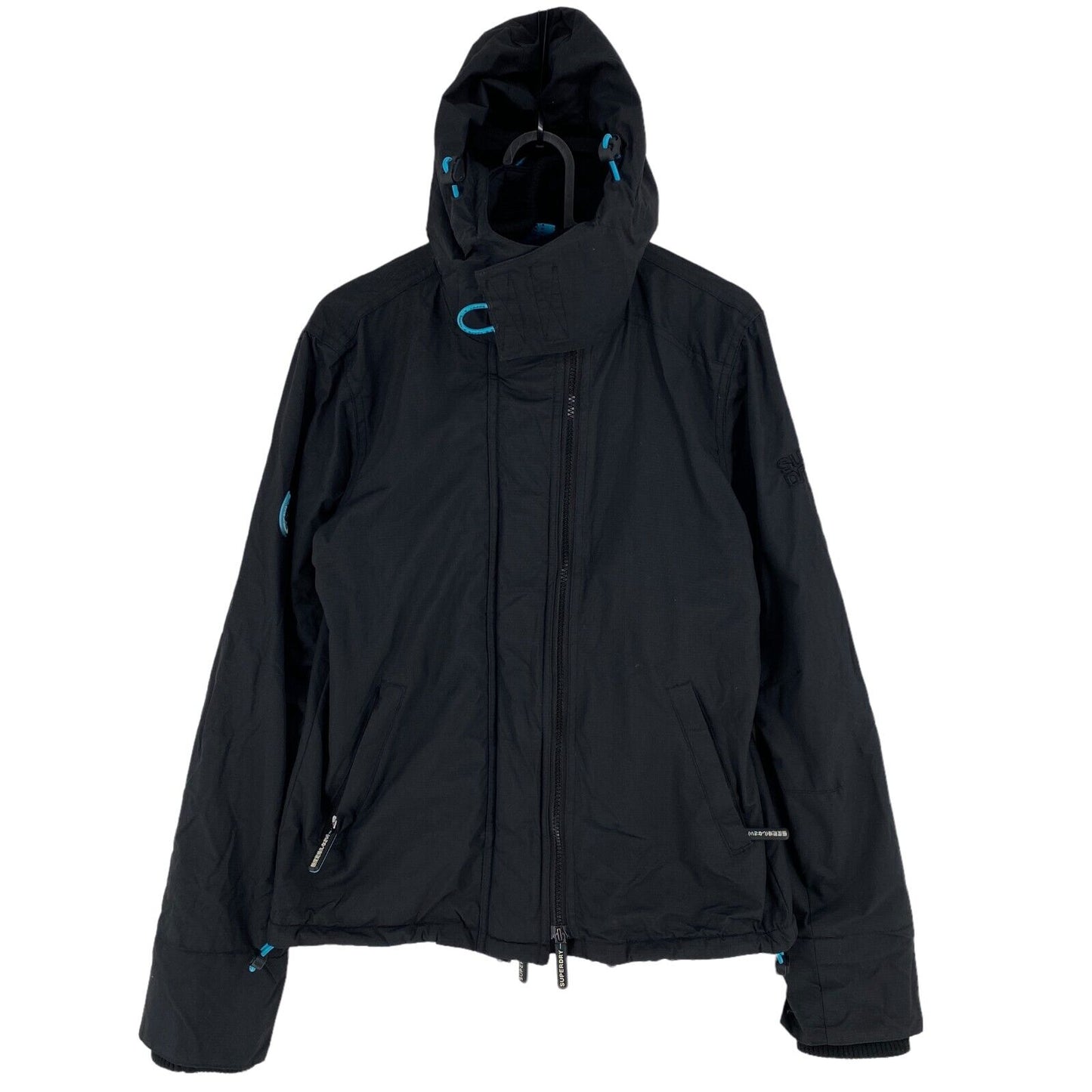 SUPERDRY WINDCHEATER INTERNATIONAL Black Hooded Jacket Size S