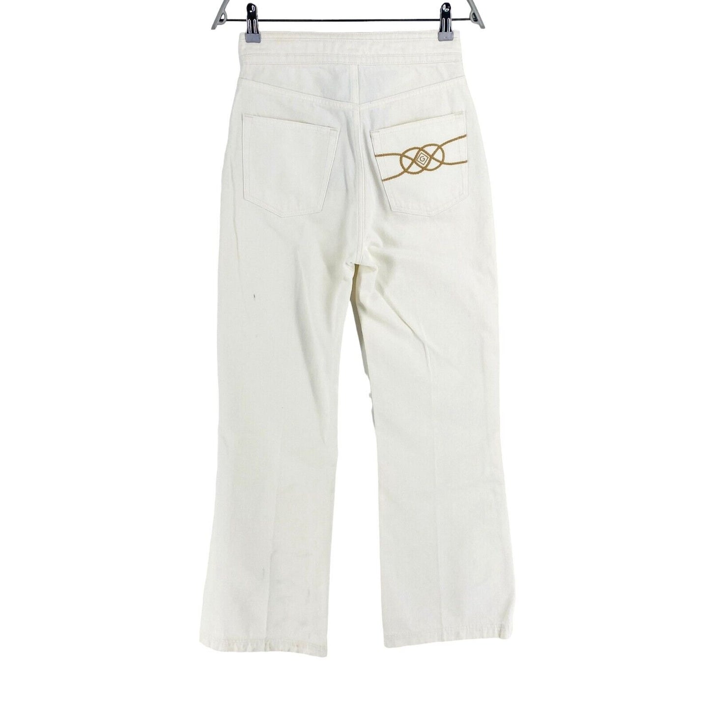 GANT Blanc Icon G Taille Haute Flare ECRU Jeans Taille W27 L34