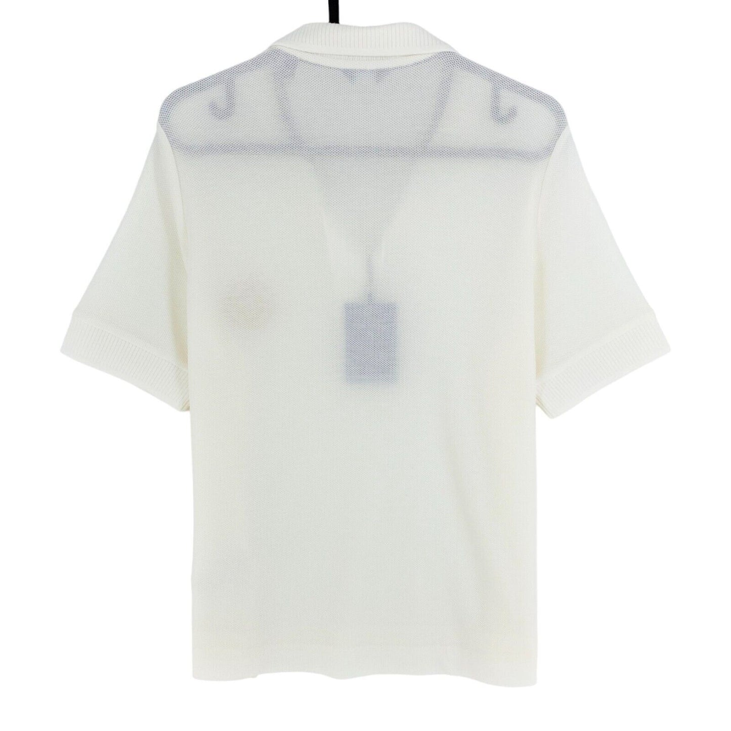 GANT White Rope Icon Pique Short Sleeves Polo Shirt Size M