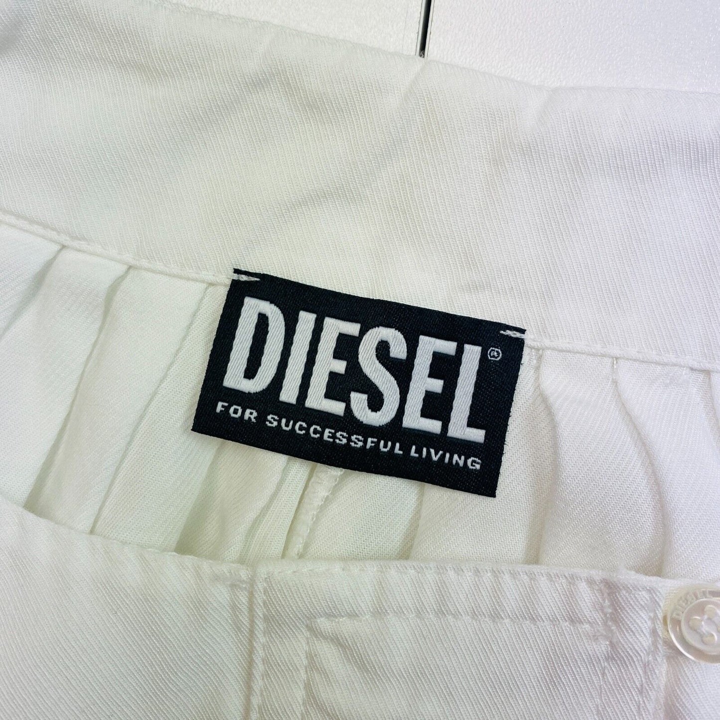 DIESEL Weiße Oversized-Hemdbluse, Größe M