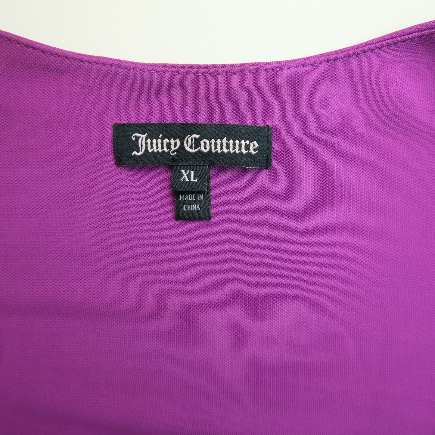 RRP €224 JUICY COUTURE Purple Square Neck Pleated Dress Size S M