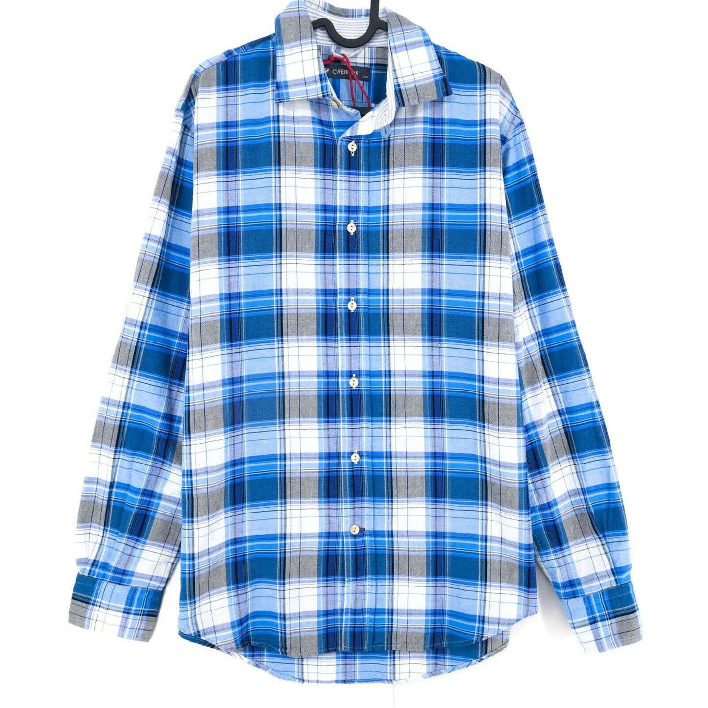 Daniel Cremieux Blue Check Leo Wo Shirt Size M