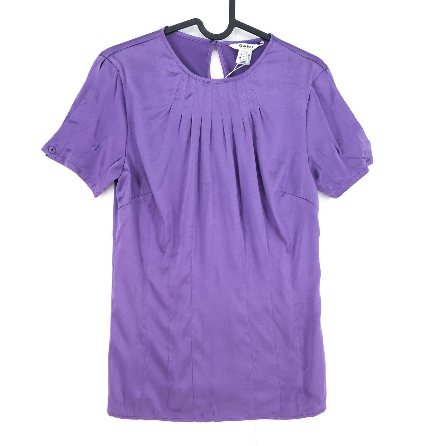 GANT Blouse en satin de soie violette Taille EUR 36 UK 10 US 6