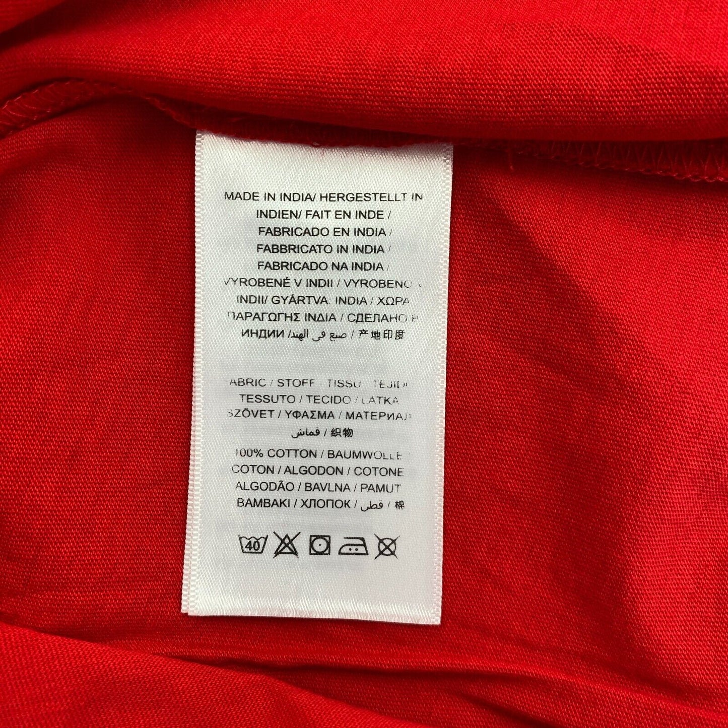 GANT Red Original Crew Neck T Shirt Size XS