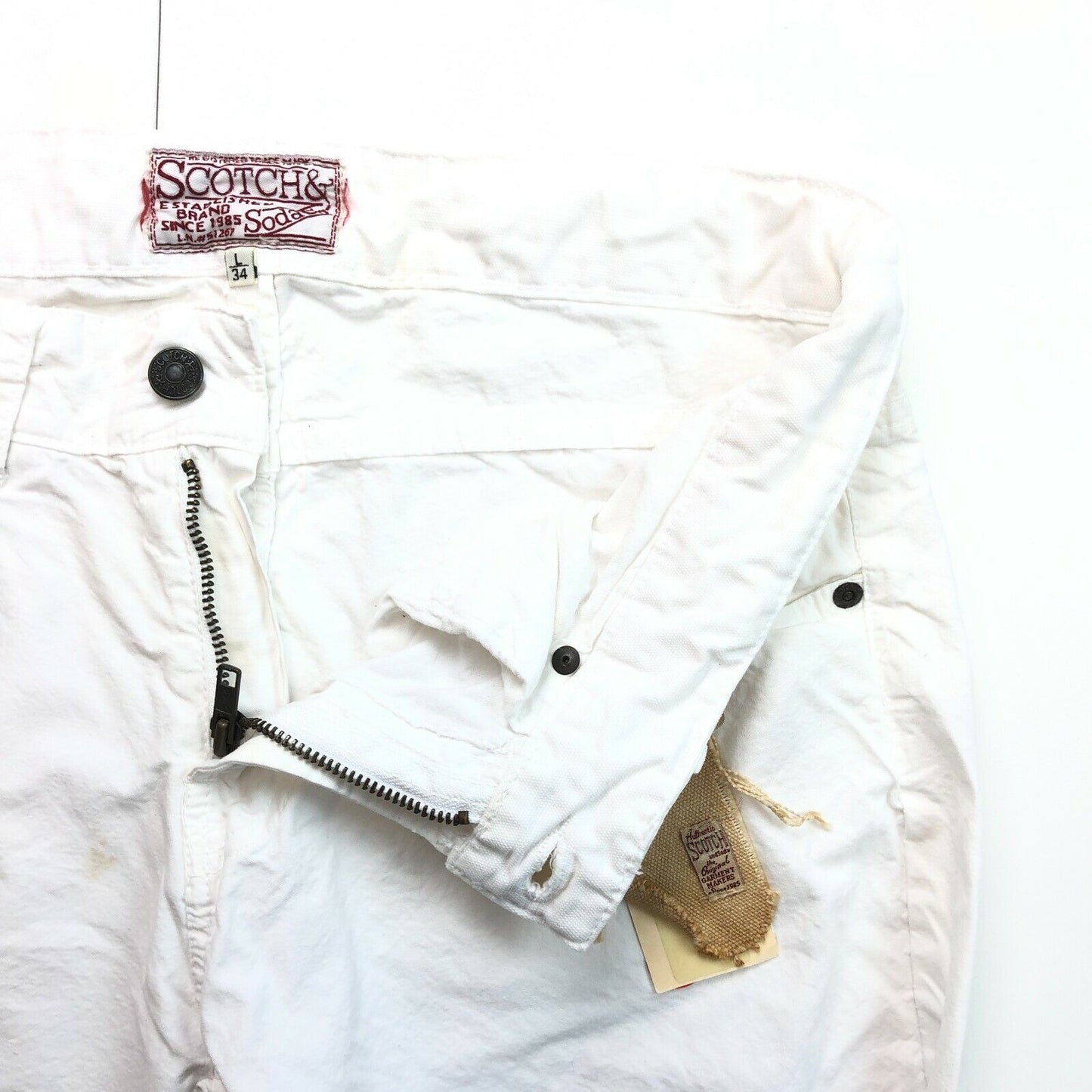 SCOTCH & SODA White Jeans Size L