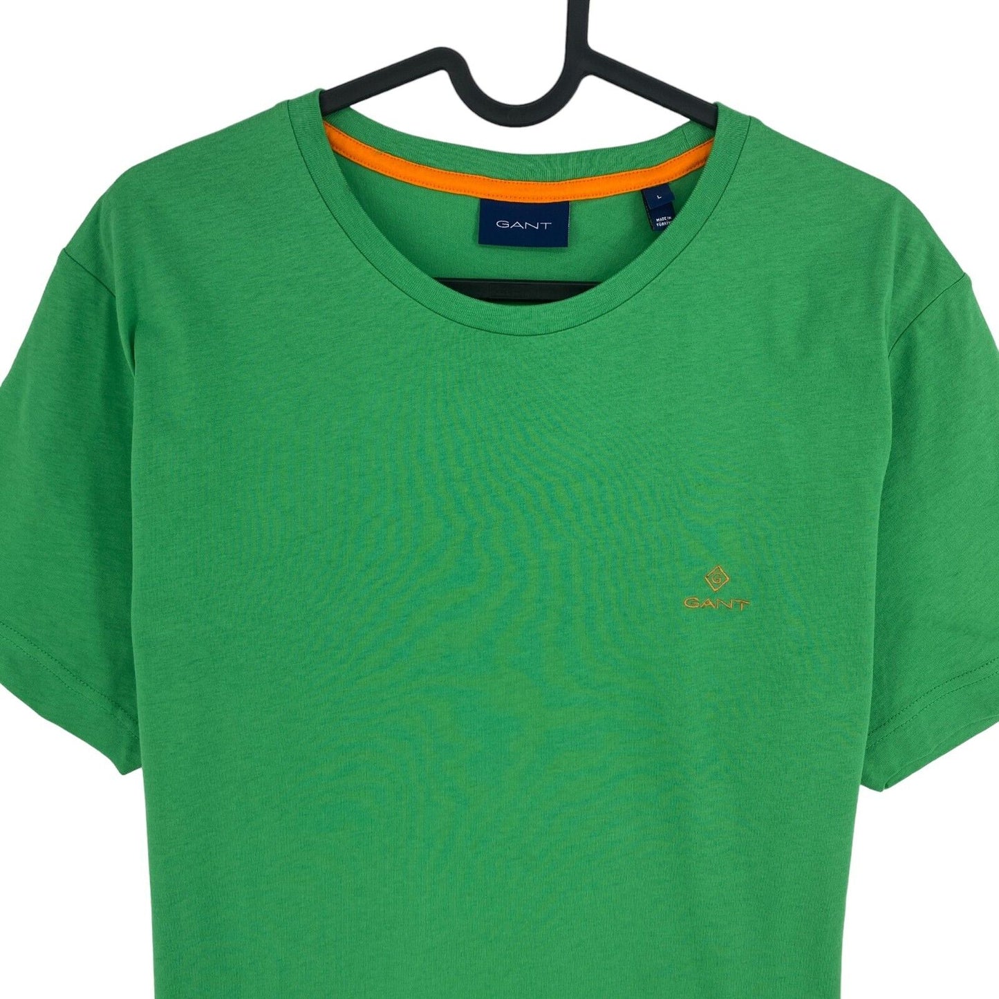 GANT Men Green Contrast Logo Crew Neck Short Sleeves T Shirt Size L