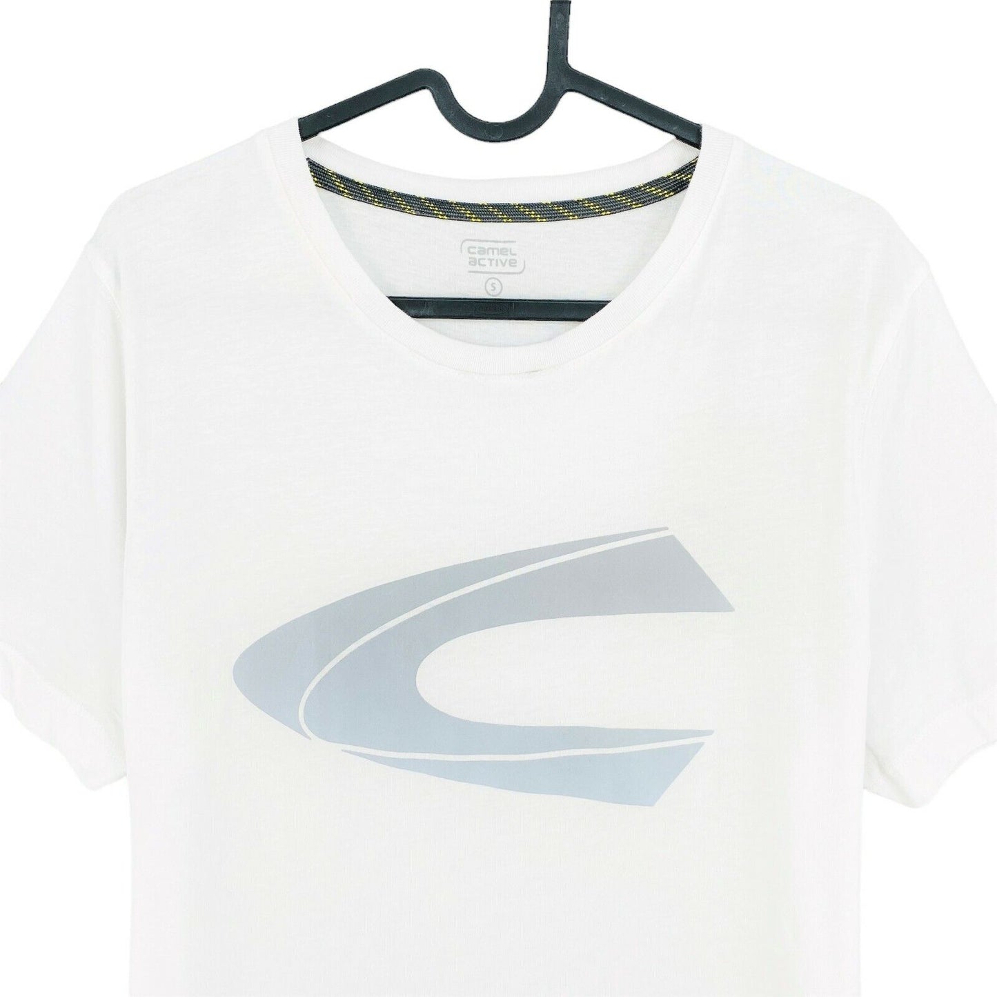 CAMEL ACTIVE Weißes T-Shirt mit Rundhalsausschnitt, Größe 3XL