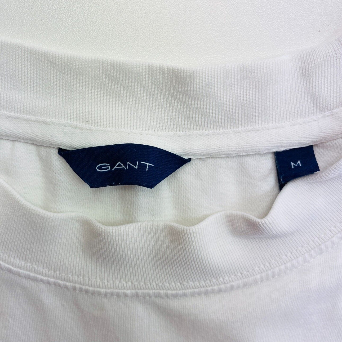 GANT Weißes Icon G T-Shirt mit Rundhalsausschnitt, Größe M