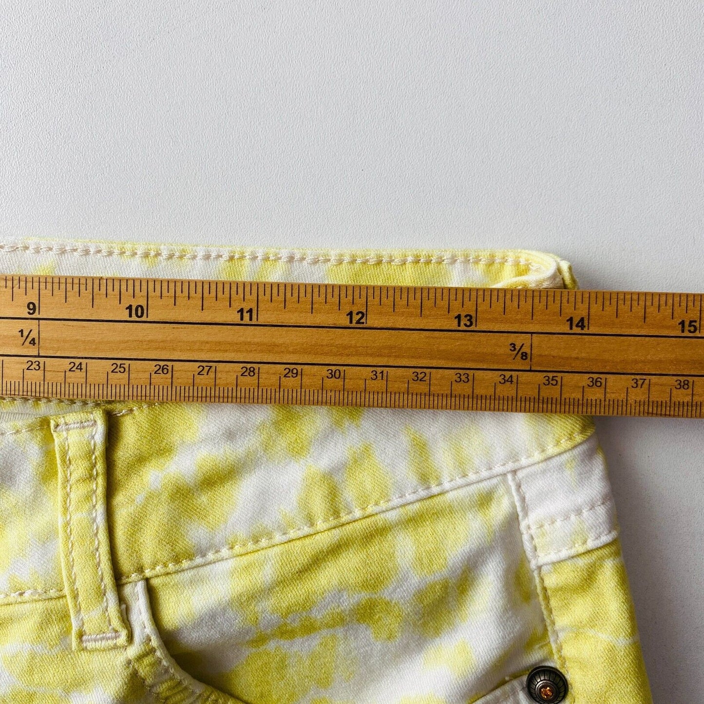 DESIGUAL Women Yellow Stretch Slim Fit Jeans EU 40 UK 12 US 6 W30