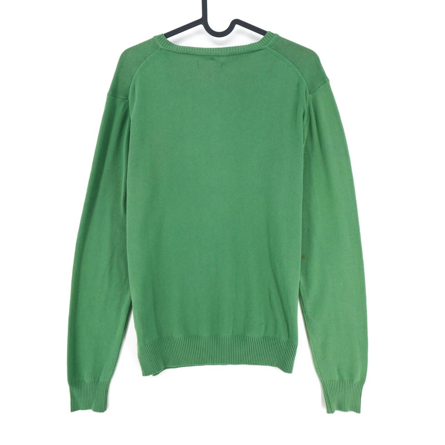 GANT Green V Neck Jumper Sweater Pullover Size S