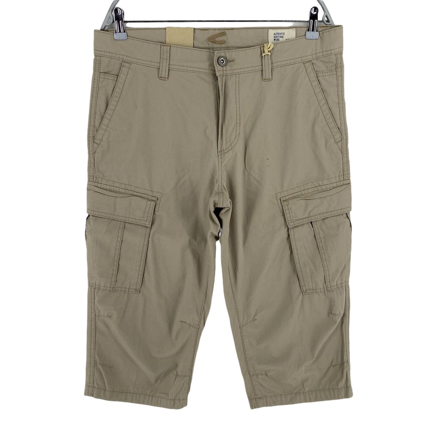 Camel Active Brown Houston Straight Fit Cargo Shorts Size W34