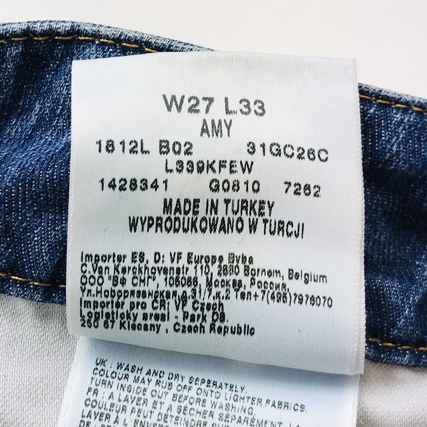 Lee AMY Damen-Jeans, Stretch, Skinny Fit, Blau, Größe W27 L33