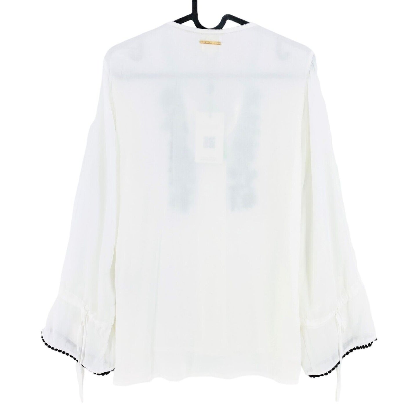 LA MARTINA Chemise Manches Longues en Viscose Sergé Blanc Taille 1 / XS