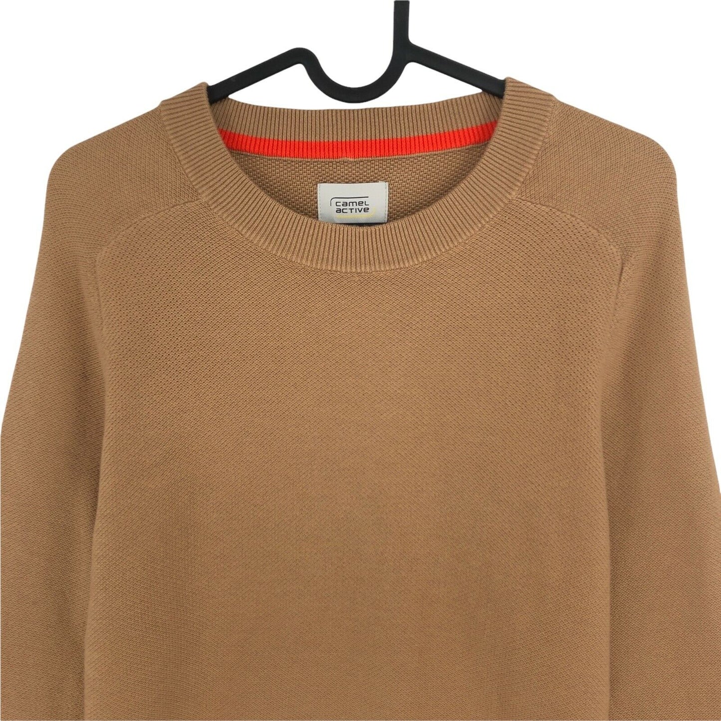 CAMEL ACTIVE Brown Crew Neck Cotton Blend Sweater Jumper Size XS