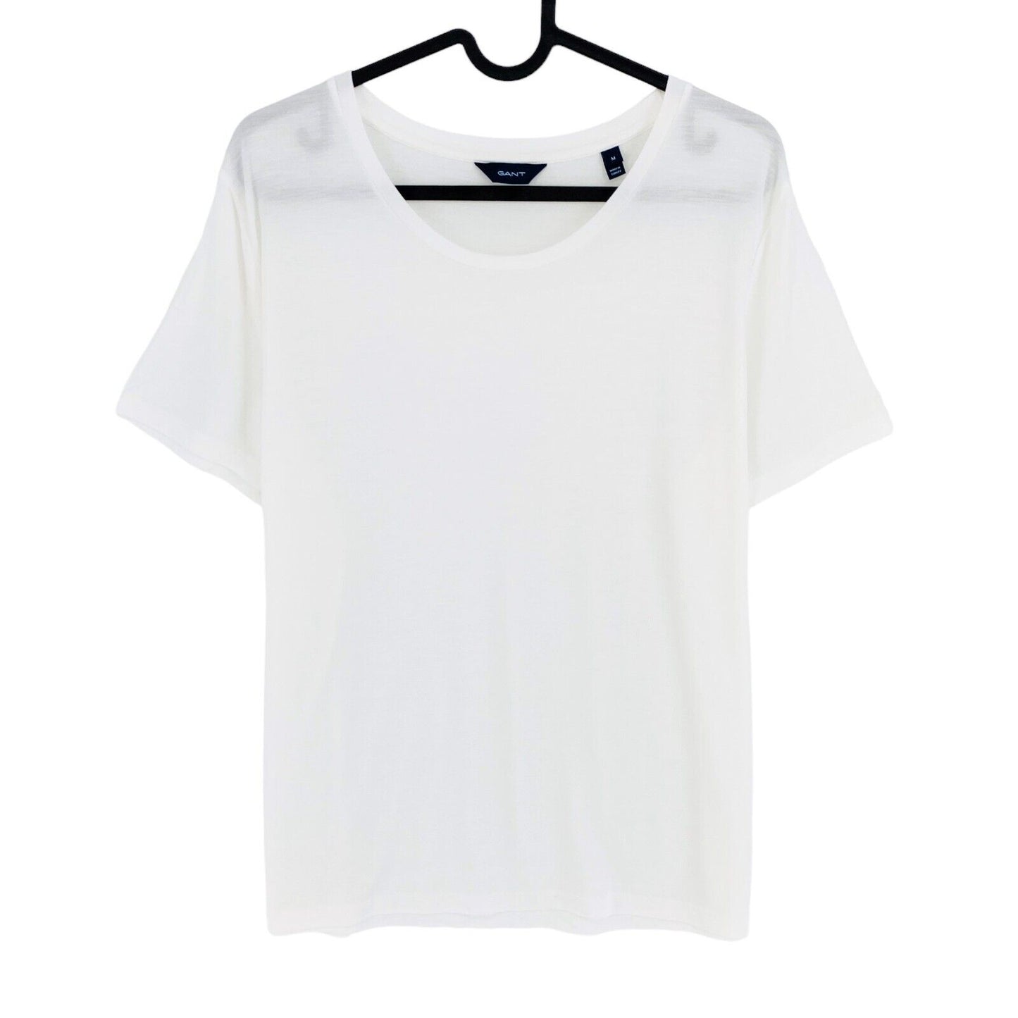 GANT White Lightweight Crew Neck T Shirt Size M