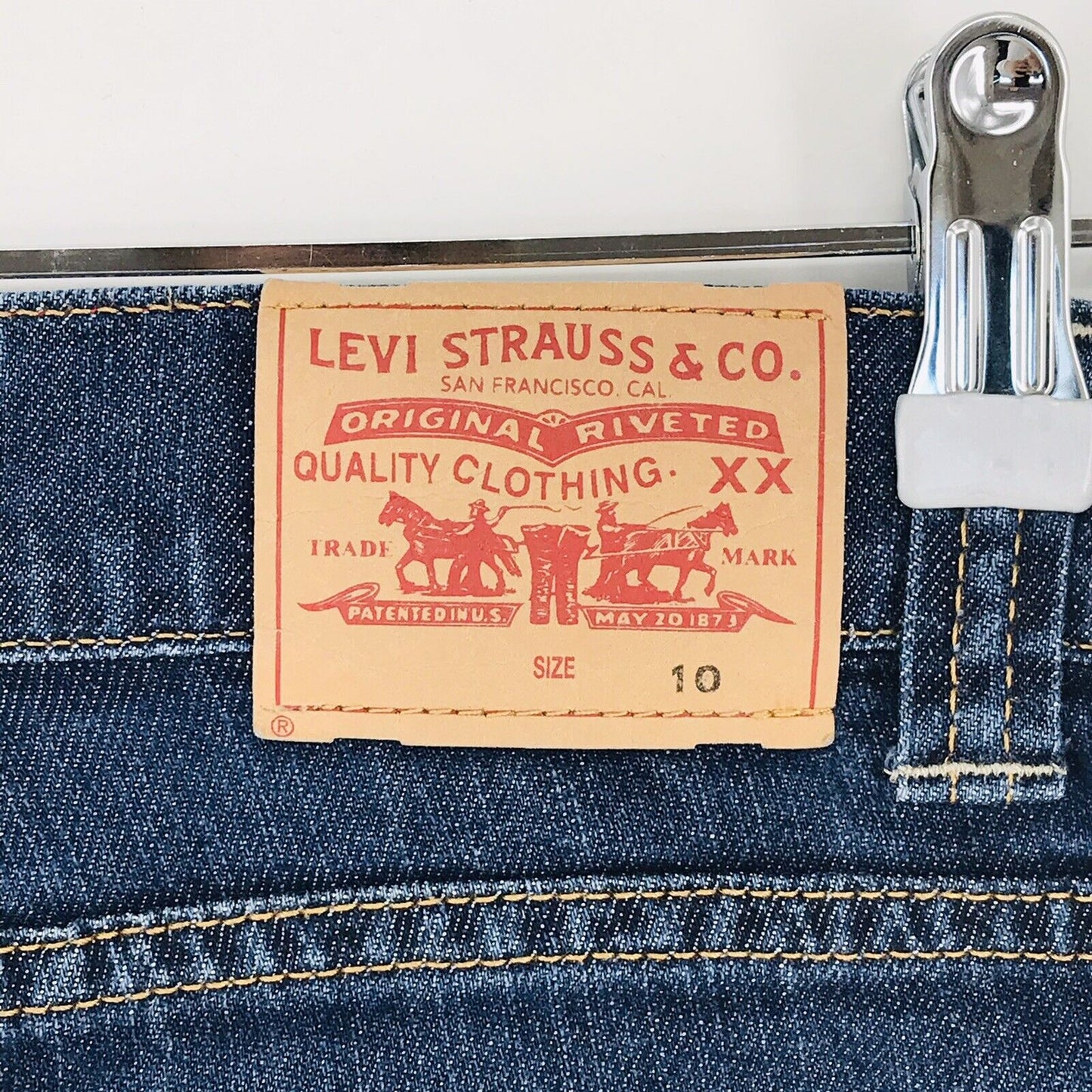 Vintage Levi's Red Tab Boys Blue Regular Straight Fit Jeans Size 10 / W25 L28