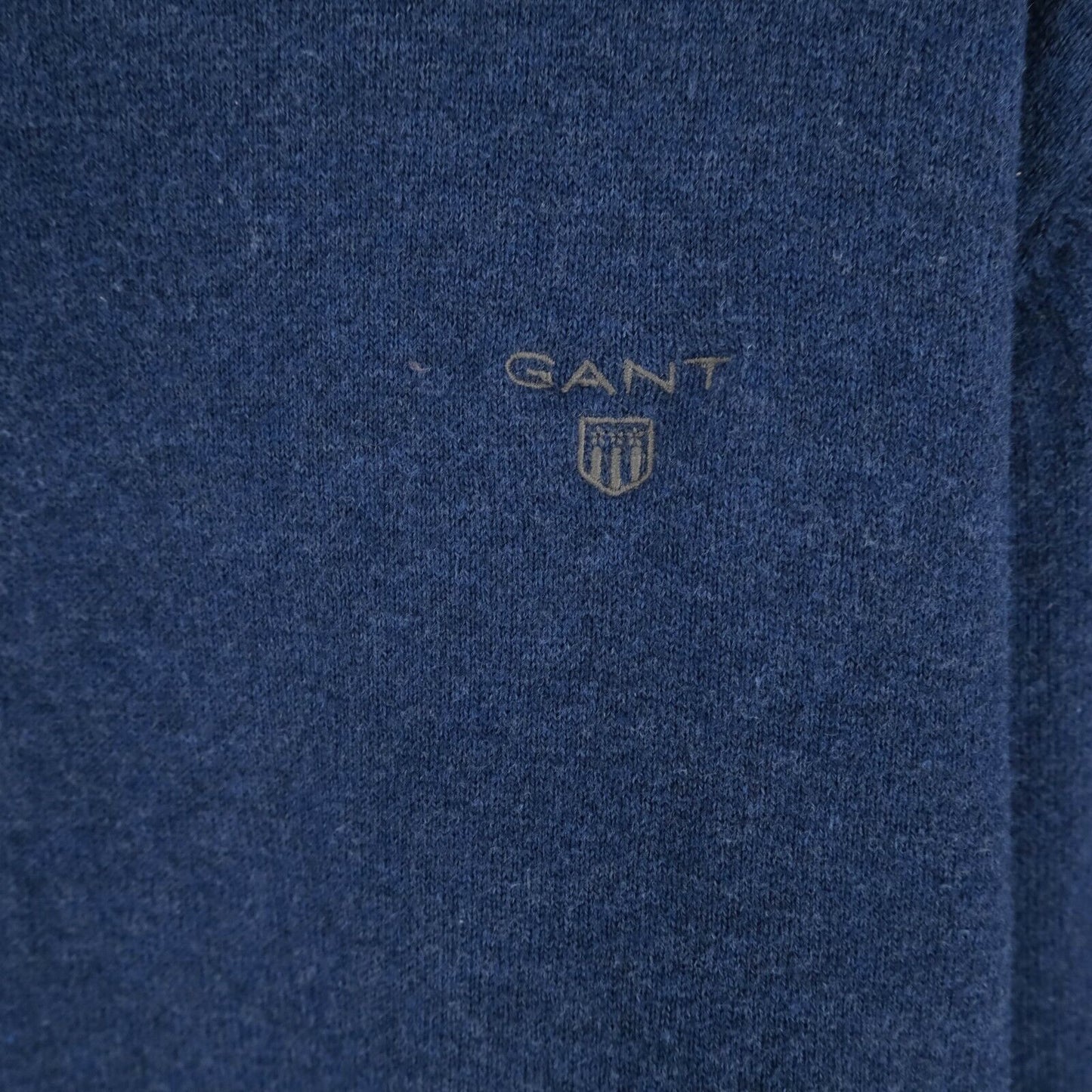 GANT Bleu Marine Original Crew Neck Cotton Wool Jumper Pull Taille L