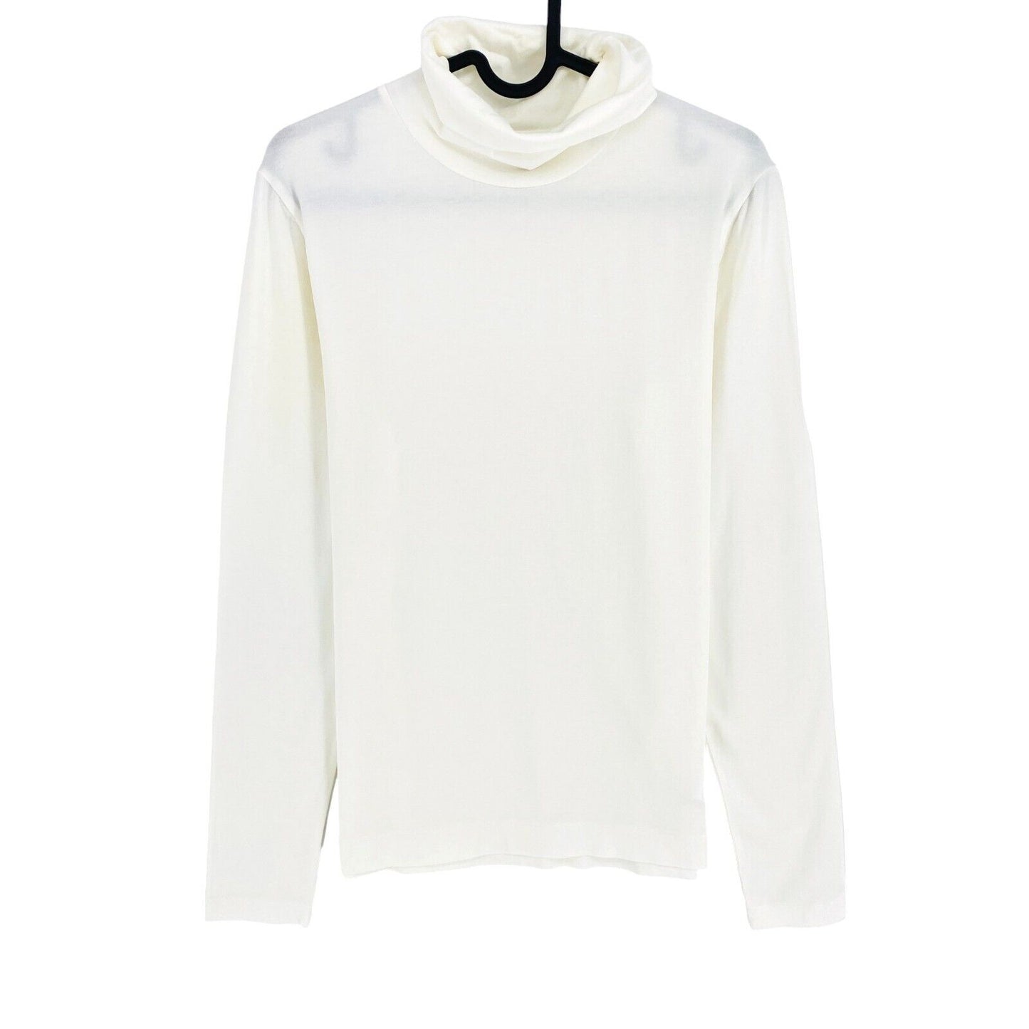 GANT White Jersey Turtle Neck Long Sleeves T Shirt Size L